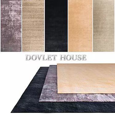 DOVLET HOUSE 5-Piece Carpets (Part 146) 3D model image 1 