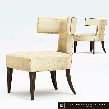 Portman Studded Chair 3D model image 1 