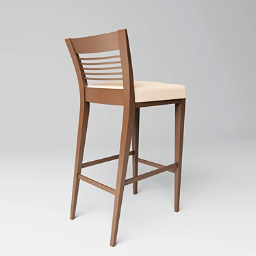 Italian Montbel Bar Stool: Logica 3D model image 1 