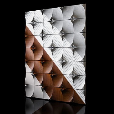 Elegant 3D Wall Panels - Urbanproduct "Dune 3D model image 1 