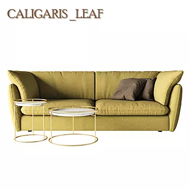 Sleek Calligaris Leaf Coffee Table 3D model image 1 