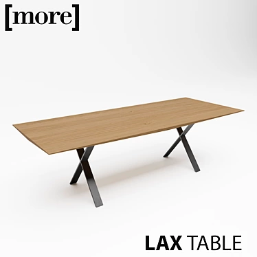 Sleek Wood LAX Table 3D model image 1 