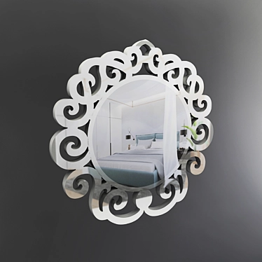 Elegance Reflected: Novecento Mirror 3D model image 1 