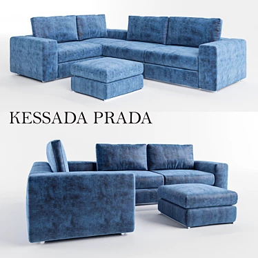 Kessada Prada Modular Sofa 3D model image 1 