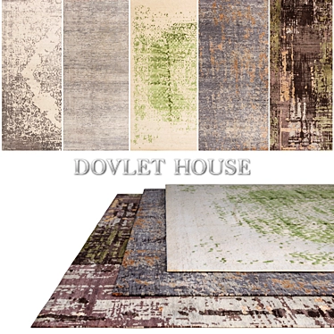 Deluxe Carpet Collection: DOVLET HOUSE 5-Piece Bundle 3D model image 1 