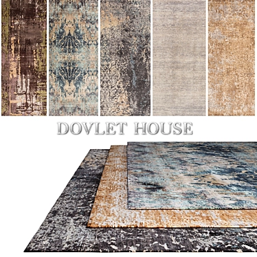 Luxurious Carpets Collection by DOVLET HOUSE (164) 3D model image 1 