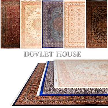 DOVLET HOUSE Carpets - 5 Pieces (Part 165) 3D model image 1 