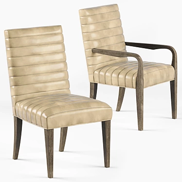 Elegant Gwyneth Modern Classic Chairs 3D model image 1 
