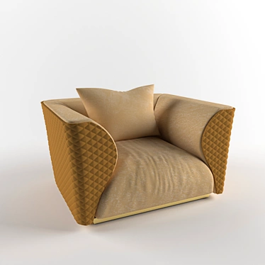 Luxury Bentley Winston Armchair 3D model image 1 