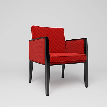 Elegant Newport Armchair: Stylish Comfort 3D model image 1 