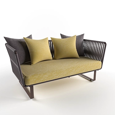 Title: Rodolfo Dordoni 2-Seater Sofa 3D model image 1 