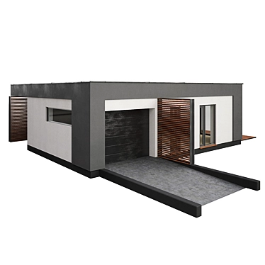 Compact Modern Home with Detailed Interior 3D model image 1 