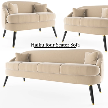 Zen Harmony Four Seater Sofa 3D model image 1 