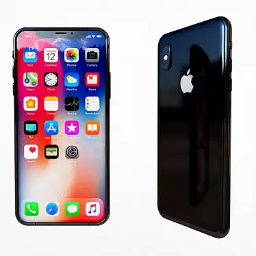 Innovative iPhone X: Russian Translation, Unique Title 3D model image 1 