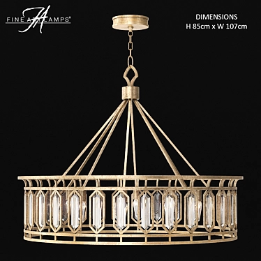 Elegant Westminster Fine Art Lamp 3D model image 1 