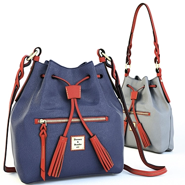 Versatile Dual Handle Handbag: Hidden Long Strap 3D model image 1 