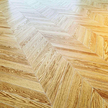 French Oak Parquet Flooring 3D model image 1 