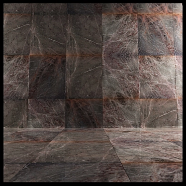 Elegant Marbled Tiles: 1200x1000, 6 Textures 3D model image 1 