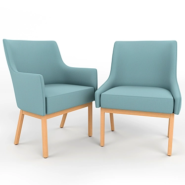 Albert One Designer Chairs 3D model image 1 