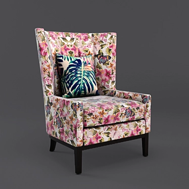 Elegant Lilian Armchair: Comfort and Style 3D model image 1 