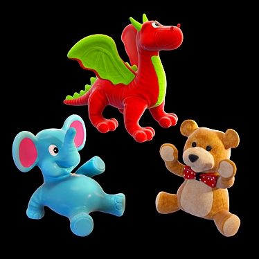 Diverse Toy Set w/ Max 2016/2013 + OBJ 3D model image 1 