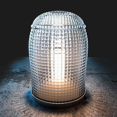 Glowing Glass Lamp 3D model image 1 