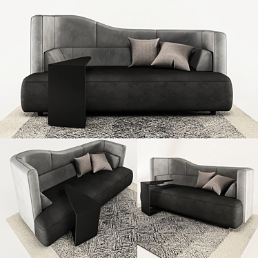 Modern Ottawa BoConcept Sofa Set 3D model image 1 