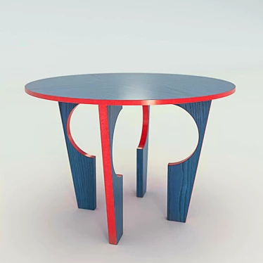 Sleek B&R Arc Coffee Table 3D model image 1 