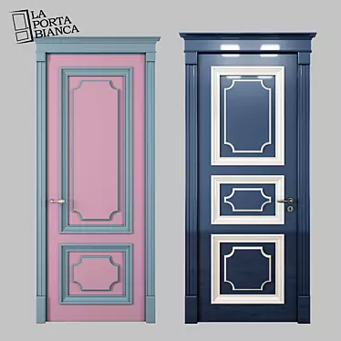 Elegant Geometric Door Collection 3D model image 1 