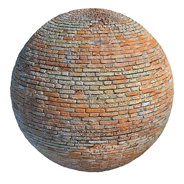 Vintage Brick Texture 3D model image 1 