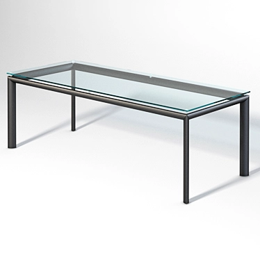 Segis Yoga: Stylish Glass Top Yoga Table 3D model image 1 