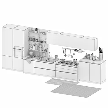 Elegant Cucine Stosa Infinity 3D model image 1 