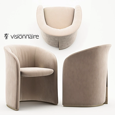 Elegance Embodied: Carmen Armchair 3D model image 1 