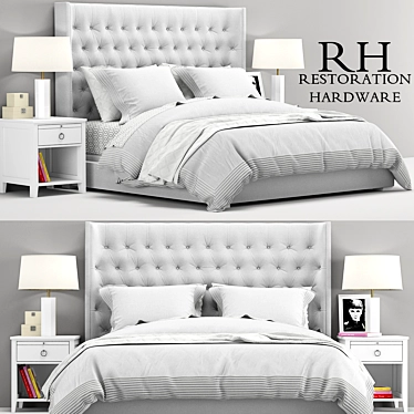 Zadie Dream Bed, RH Teen 3D model image 1 