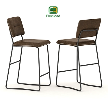 Modern Bar Stool 3D model image 1 