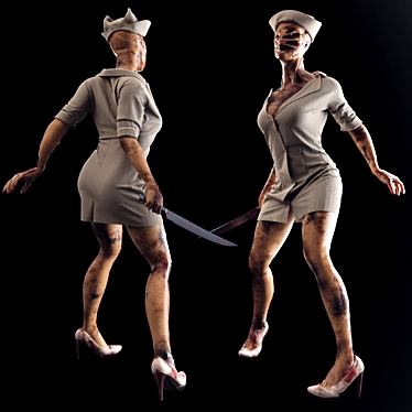 Ethereal Nurse of Silent Hill 3D model image 1 