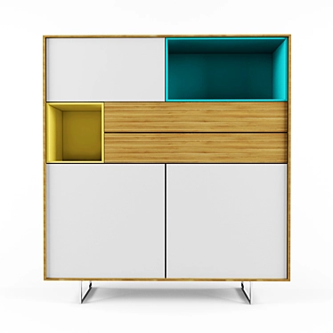  Modern Chest of Drawers 3D model image 1 