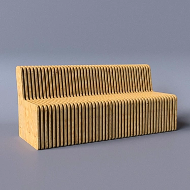 Contour Bench 3D model image 1 