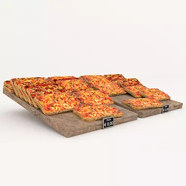 Delicious Italian Pizza Slice 3D model image 1 