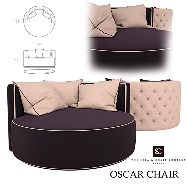 Modern Design OSCAR Chairs 3D model image 1 