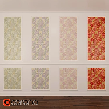 Ainsley Wallpaper: Elegant Seabrook Collection 3D model image 1 