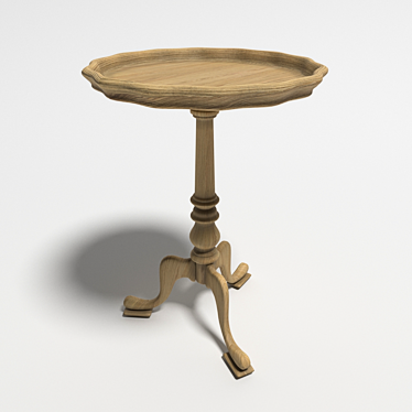 Vintage-style Side Table 3D model image 1 