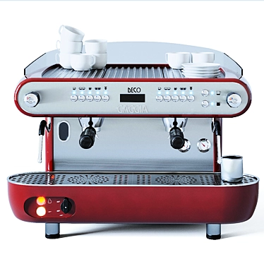 Gaggia Deco D Red - The Perfect Espresso Machine! 3D model image 1 