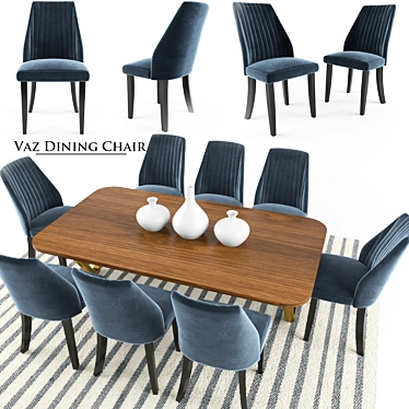 Contemporary Vaz Dining Set 3D model image 1 