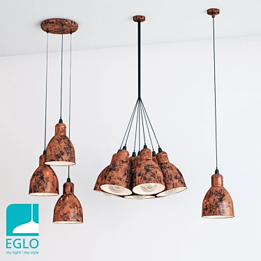 EGLO PRIDDY 1 SET Pendant Lights 3D model image 1 