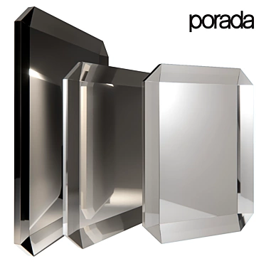 Reflective Elegance: Porada Holden Mirror Collection 3D model image 1 