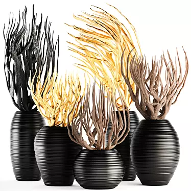Branches & Vases: A Decorative Collection 3D model image 1 