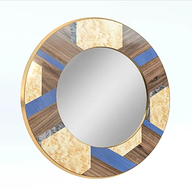 Geometric Reflection: Hexagon Mirror 3D model image 1 