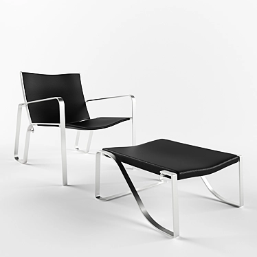 Stylish Dalia Chair 3D model image 1 