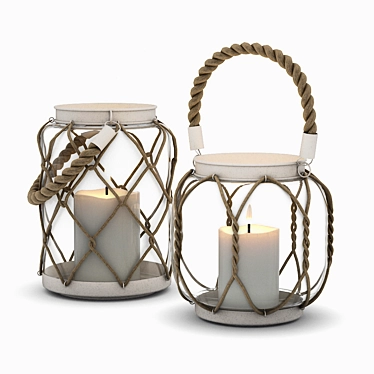 Elegant Candle Holders: DB003147 3D model image 1 